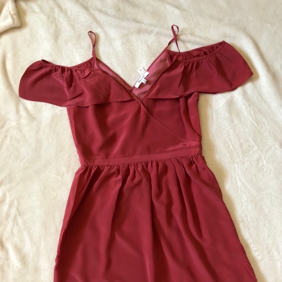 Madewell Dresses & Skirts - MADEWELL Red Off the Shoulder Dress
